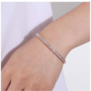 Bracelet Cubic Zirconia Rose Gold-Plated (NEW)